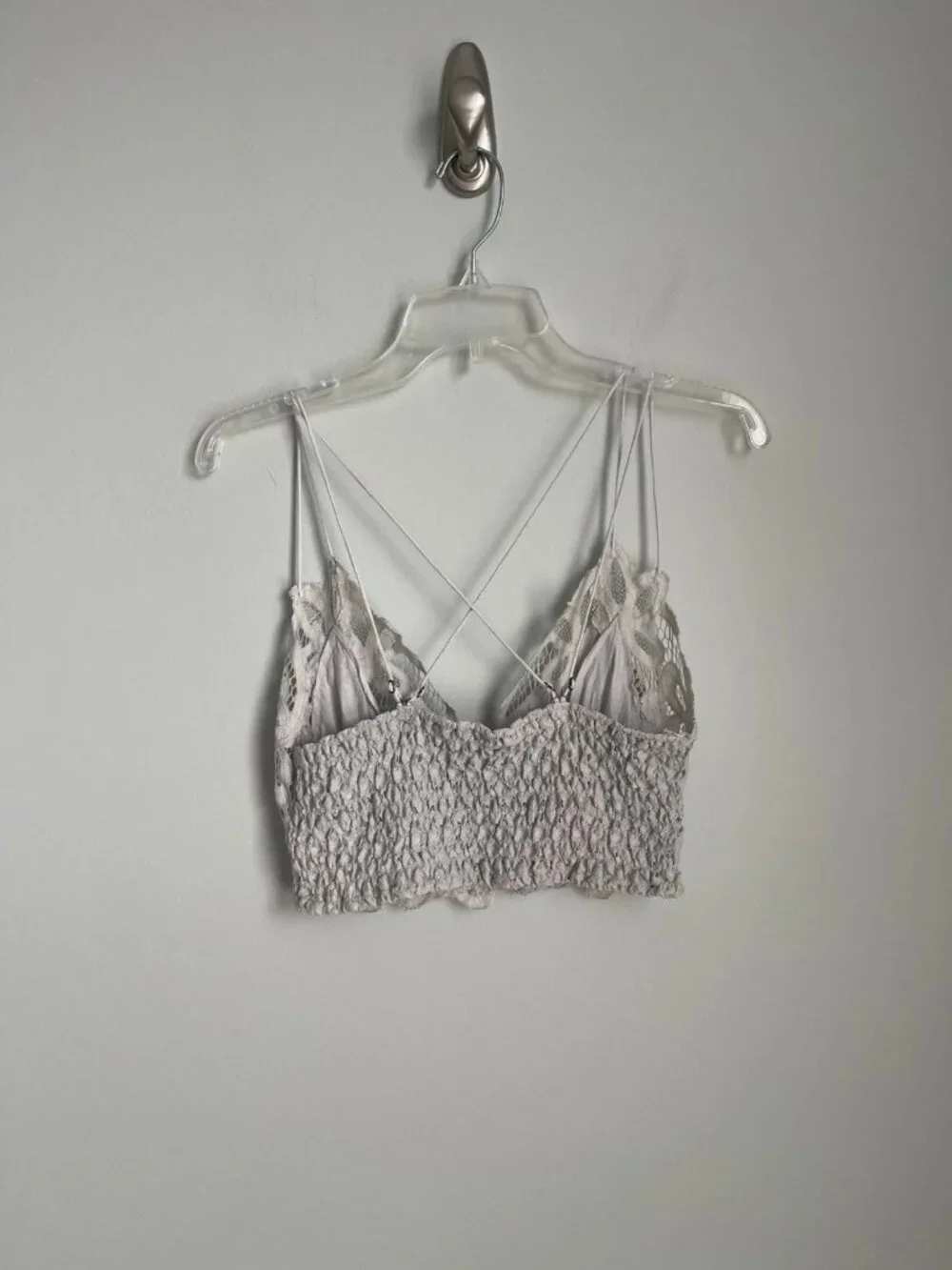 Free People FP One Light Blue Adella Bralette Boho Lace
